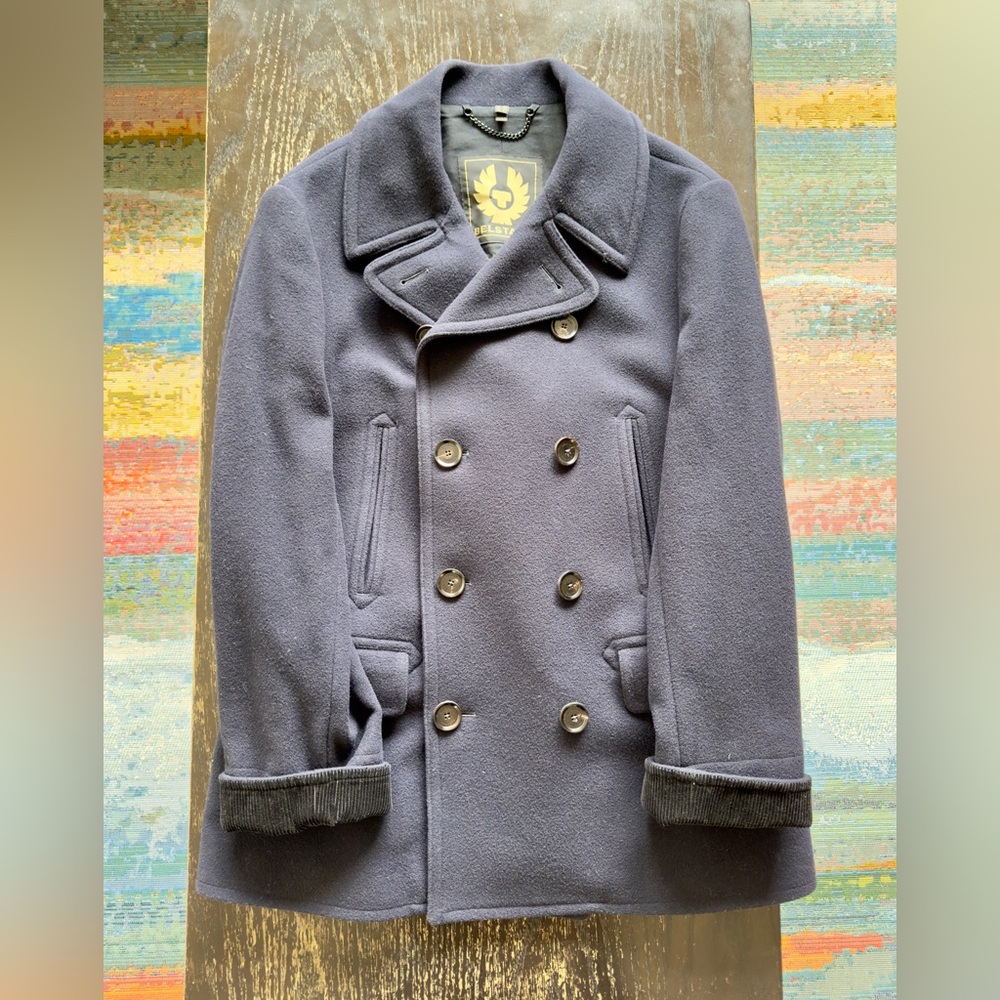 Belstaff Wool Peacoat Sz 55 (US44)